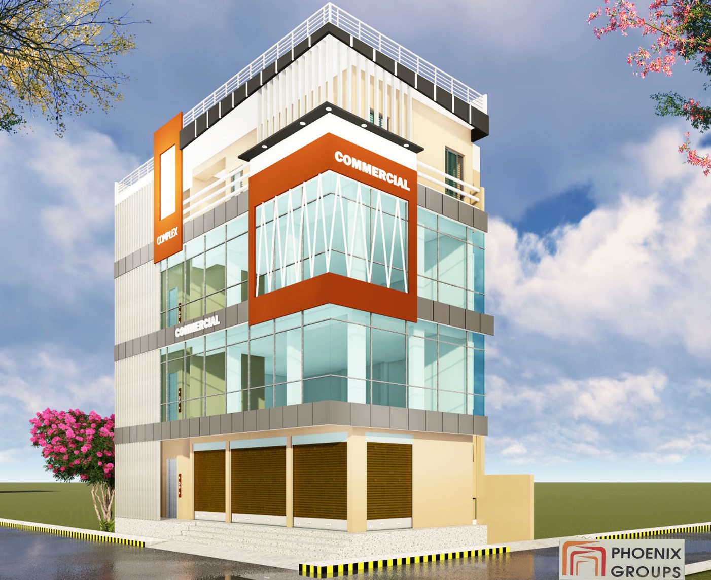 GAJENDRA SINGH's Commercial Building Construction at Agrahara, Mysore